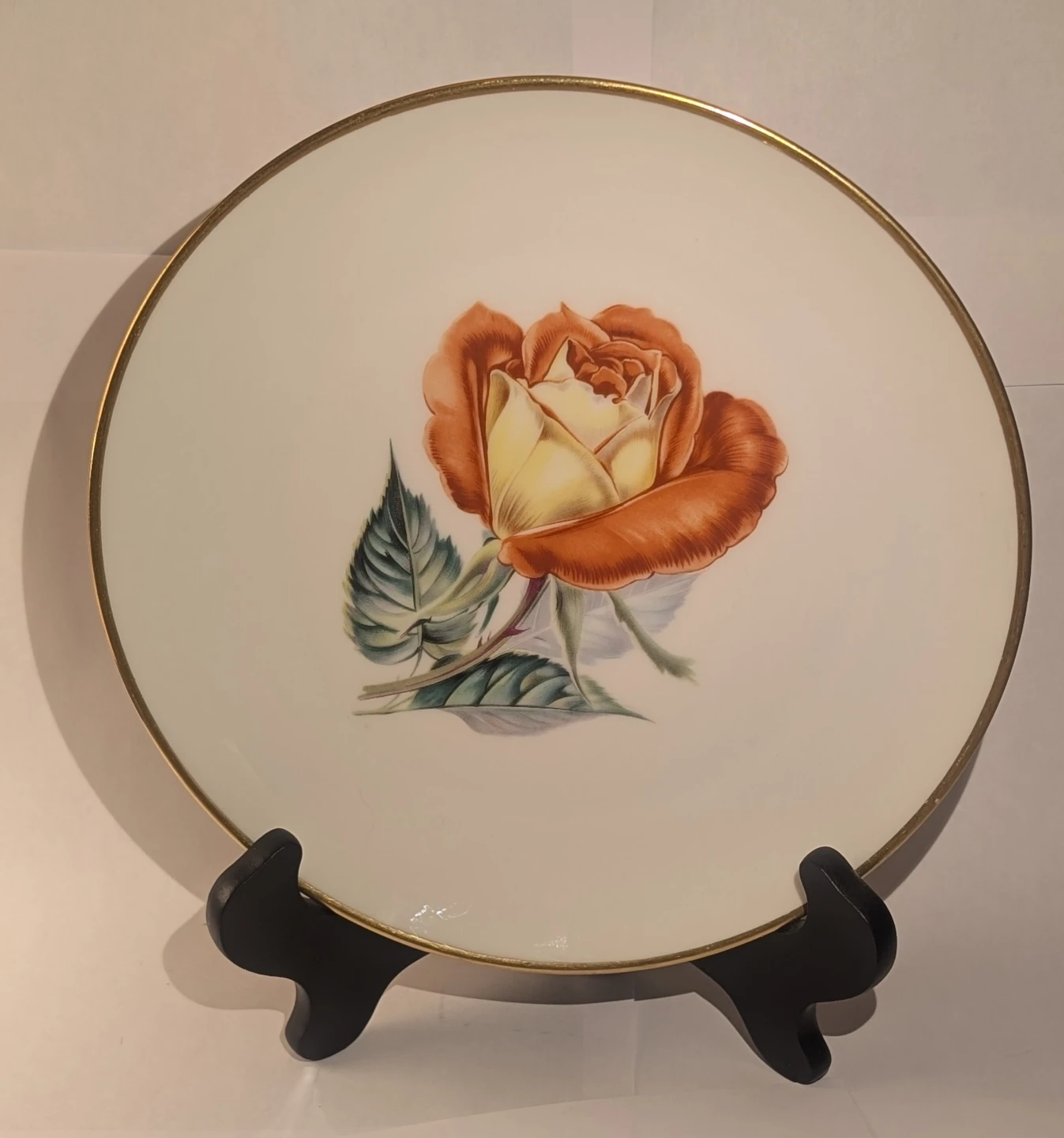 Heinrich Porcelain Plates with Rose Design - photo 4