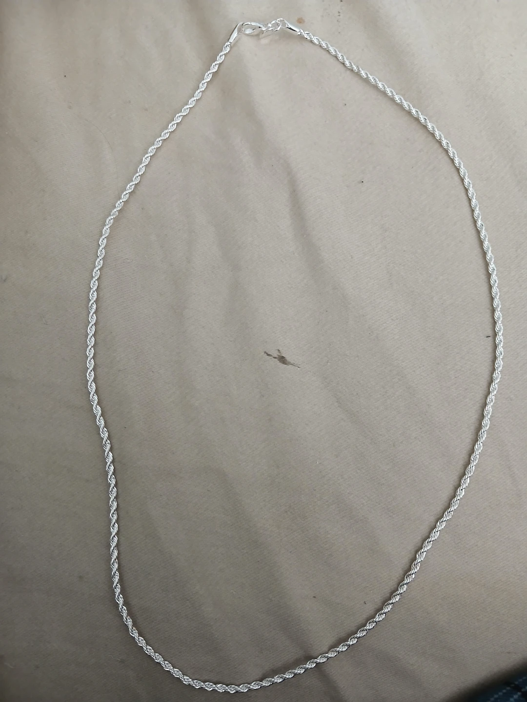 925 Silver Rope Chain Necklace