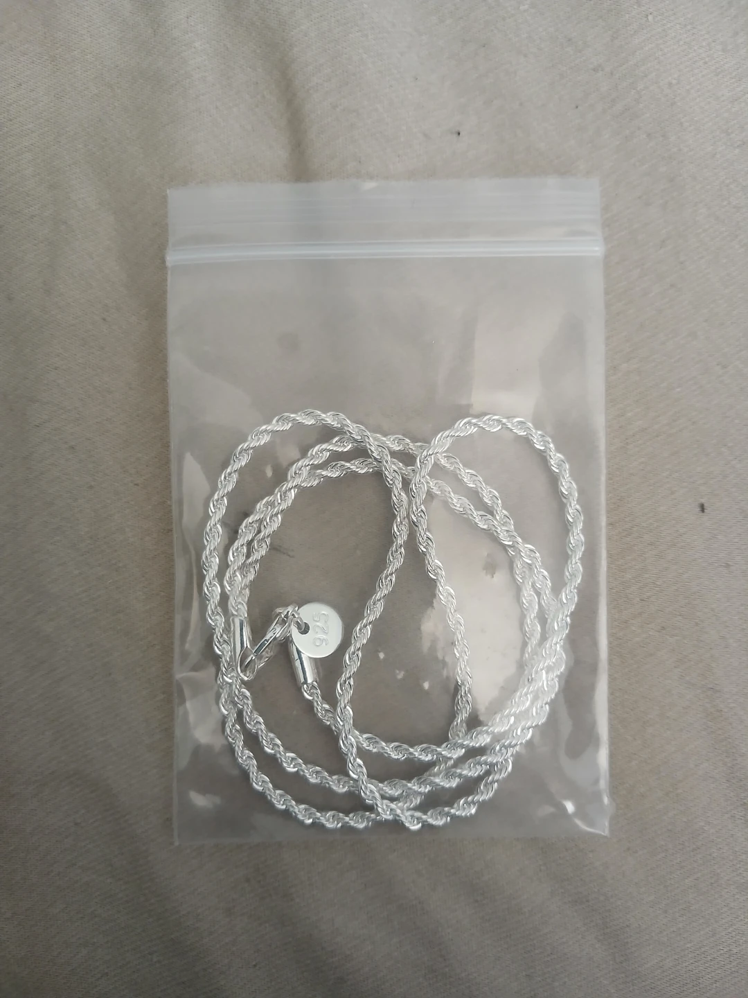 925 Silver Rope Chain Necklace - photo 3