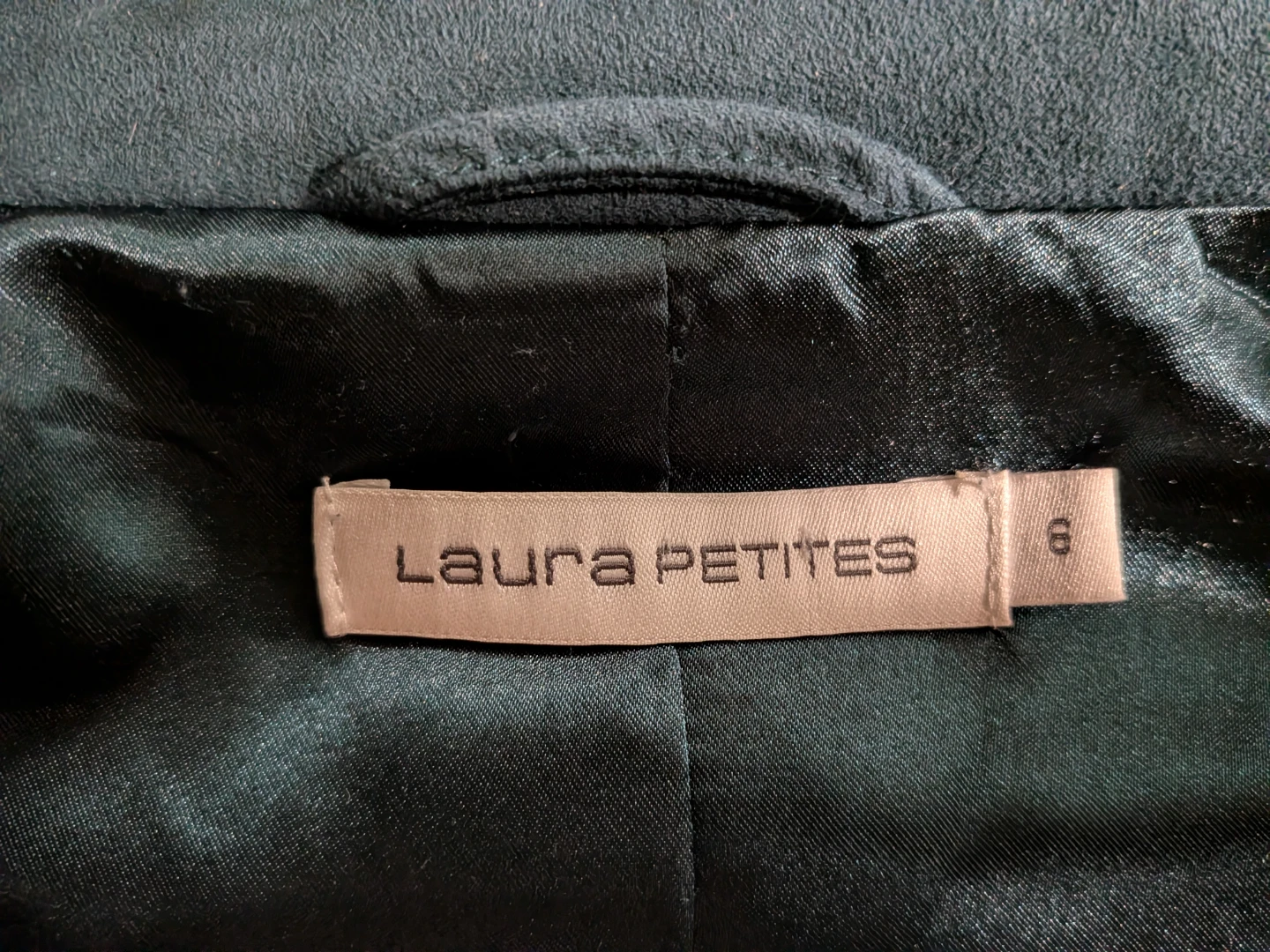 Laura Petites Teal Jacket Size 6 - photo 5