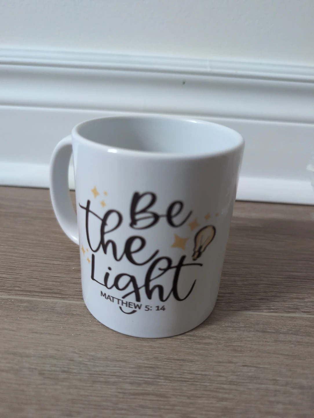 White "Be the Light" Mug  🏆