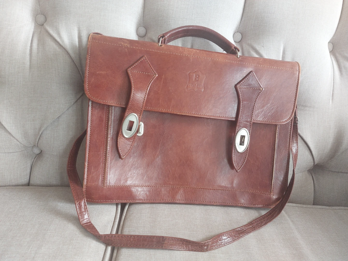 Brown Leather Briefcase🥕