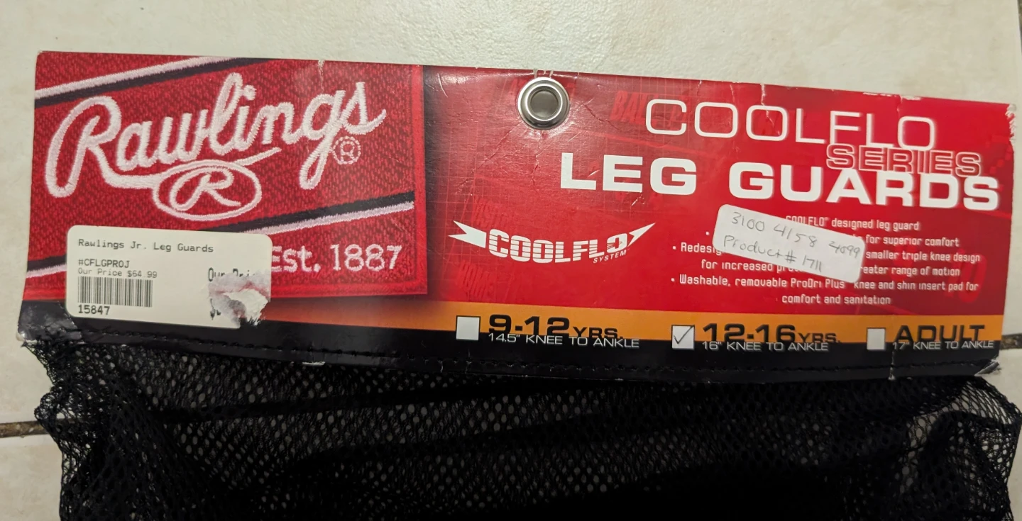Rawlings Coolflo Series baseball Leg Guards (Youth) BRAND NEW - photo 4