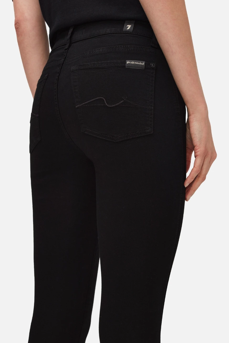 7 For All Mankind Straight jeans, black, size 32