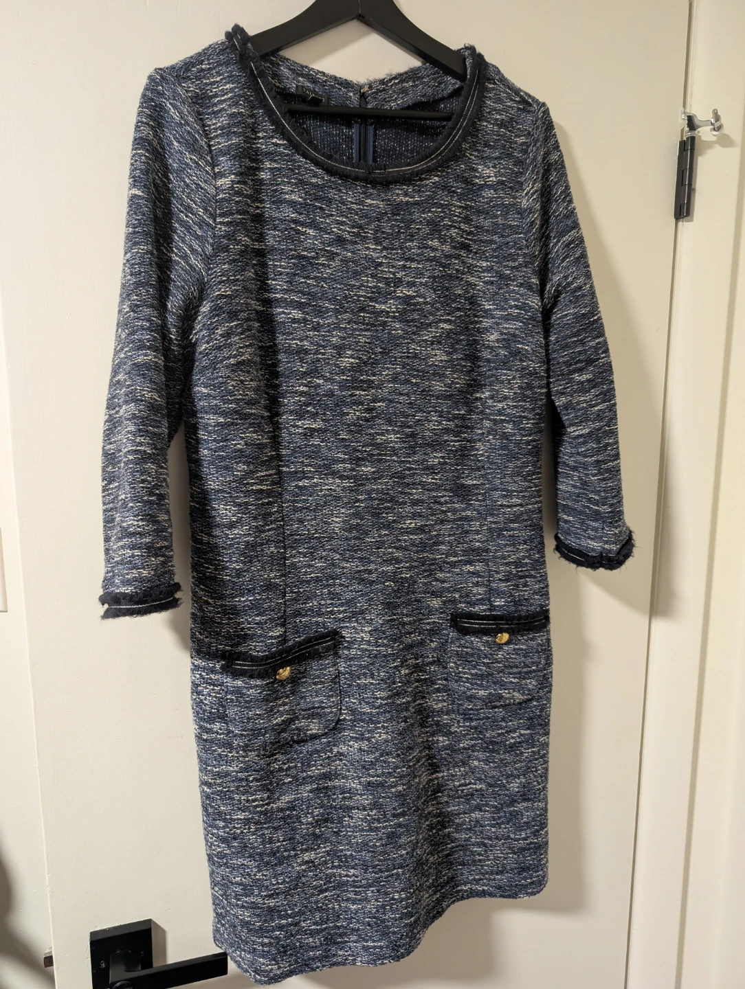 Talbots Petite Blue Tweed Dress Size 16P