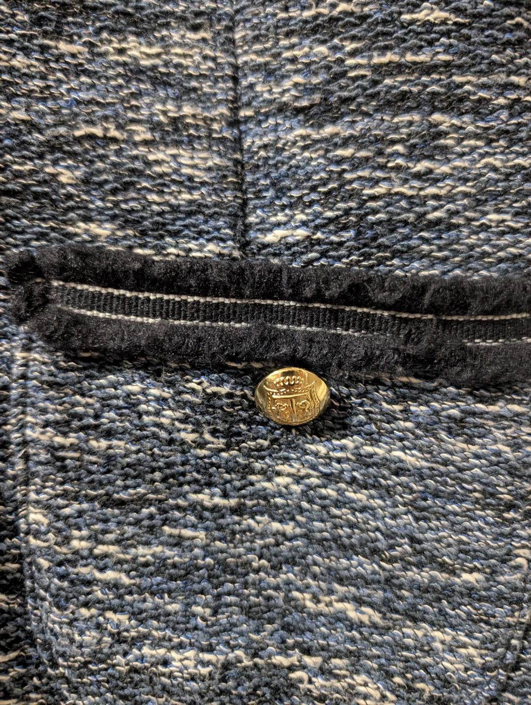 Talbots Petite Blue Tweed Dress Size 16P - photo 3