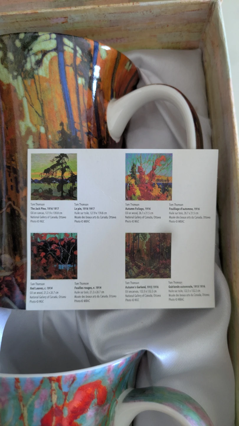 McIntosh Fine Bone China Tom Thomson Mug Set - photo 3