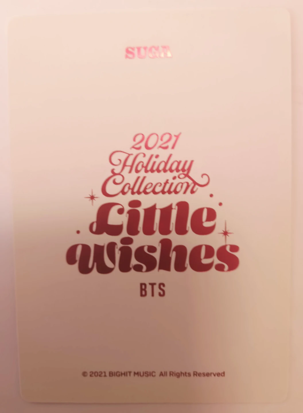 Official BTS 2021 Holiday Collection Little Wishes Photo Cards - photo 4