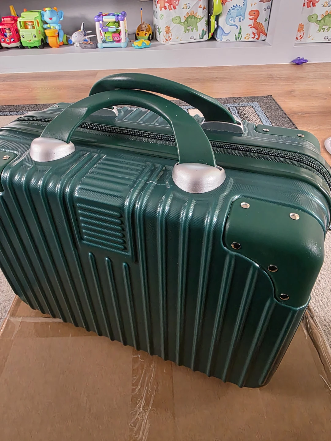 Green Hard Shell Carry-On Suitcase
