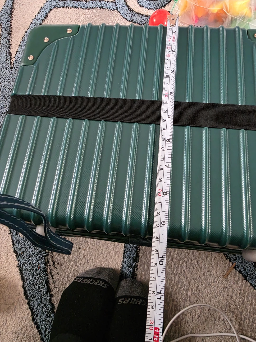 Green Hard Shell Carry-On Suitcase - photo 4