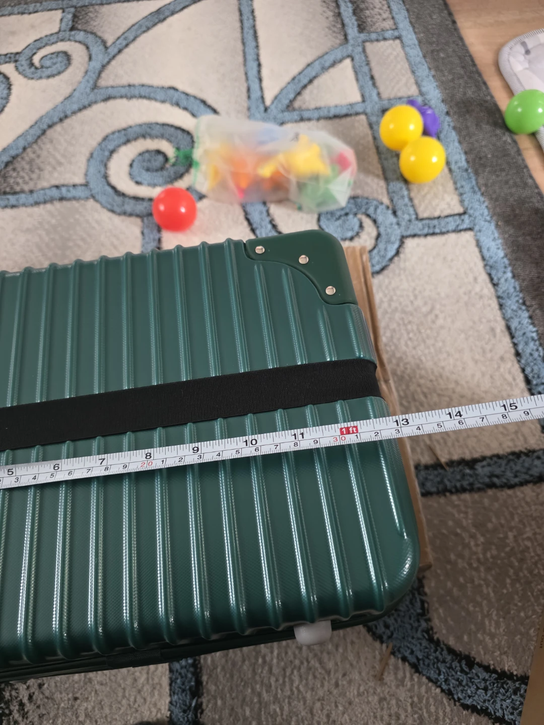 Green Hard Shell Carry-On Suitcase - photo 5