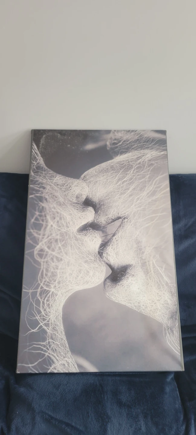 Abstract Kiss Canvas Wall Art