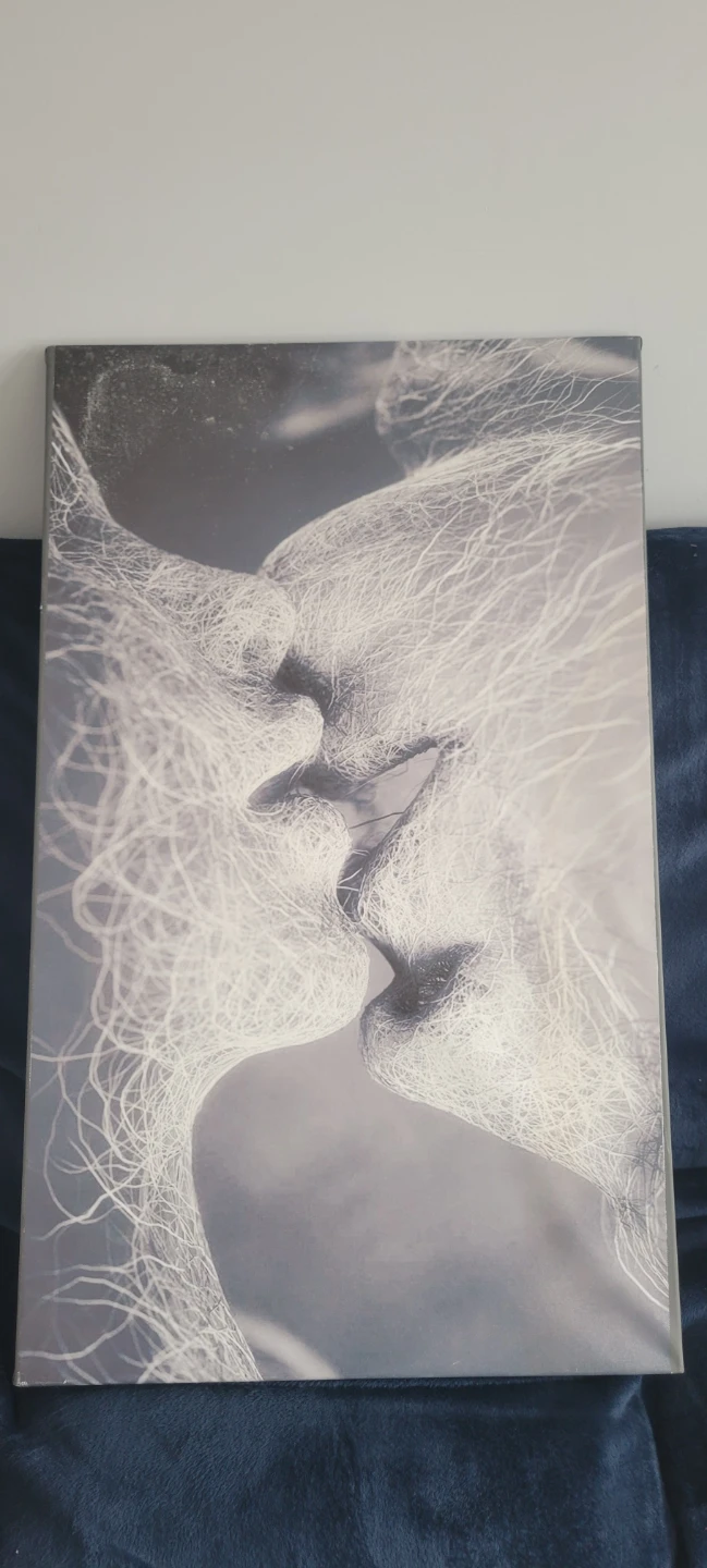 Abstract Kiss Canvas Wall Art - photo 2