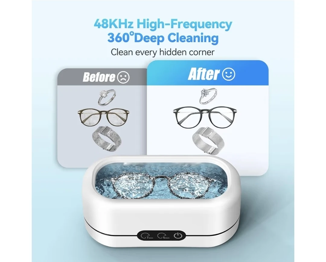 Ultrasonic Cleaner for Jewelry, Glasses, Makeup Brushes - photo 2