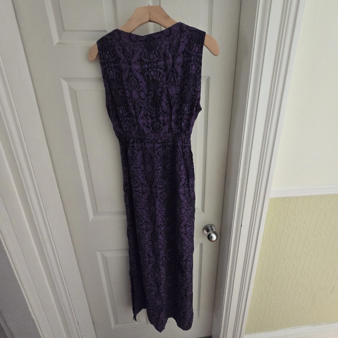 Purple Floral Print Maxi Dress - photo 2