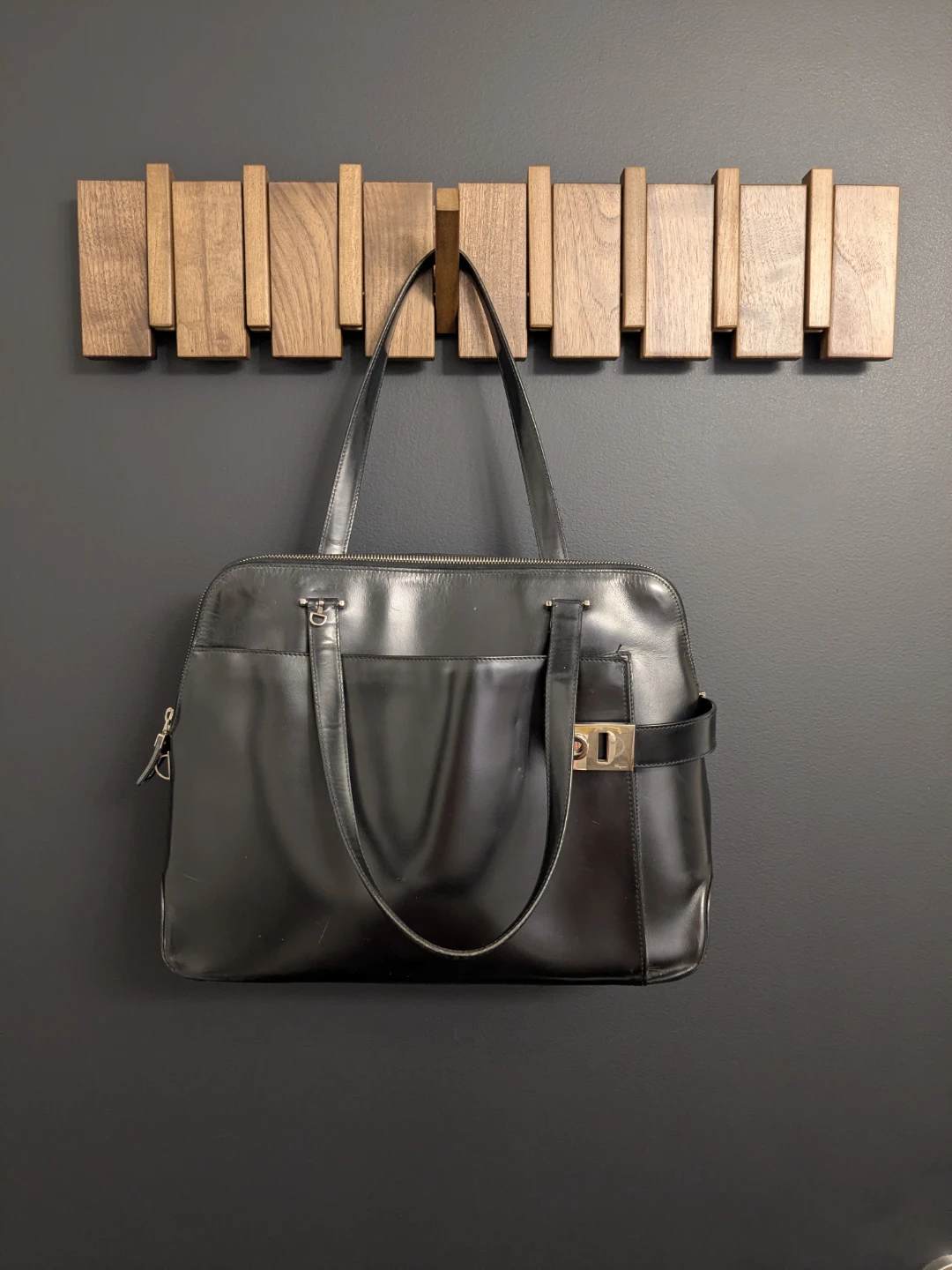Salvatore Ferragamo Patent Leather Bag - photo 2