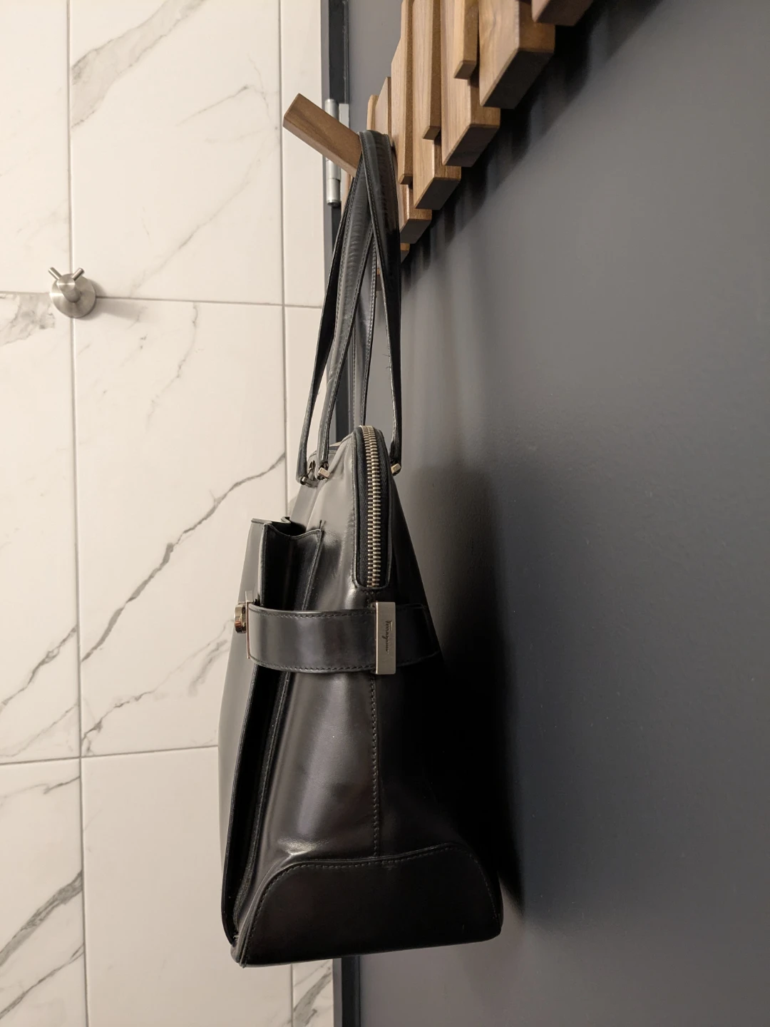 Salvatore Ferragamo Patent Leather Bag - photo 4