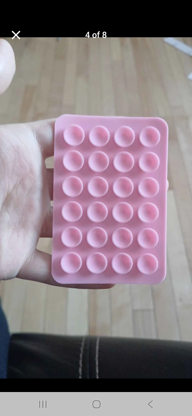 Pink suction cup grips for phones - photo 5
