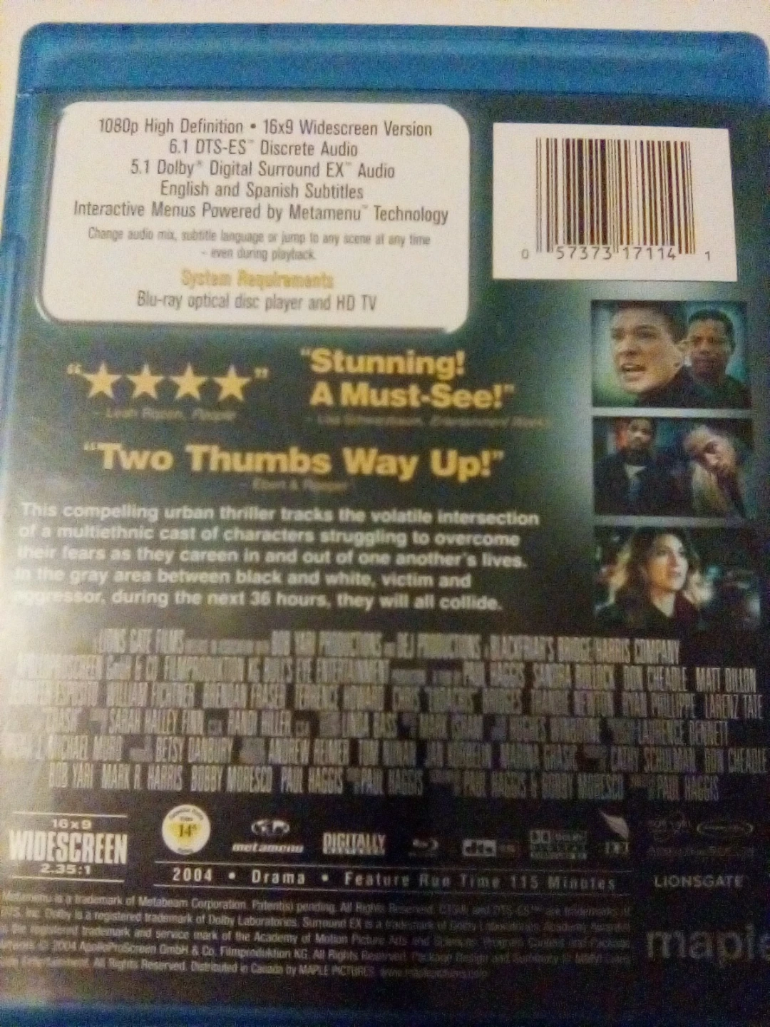 Crash Blu-ray Disc - photo 2