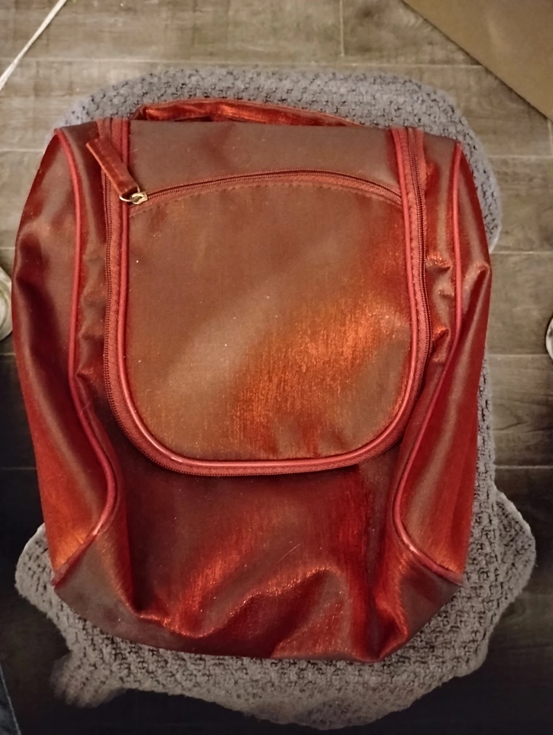 NEW! CRANBERRY COLOUR TRAVEL TOILETRIES BAG