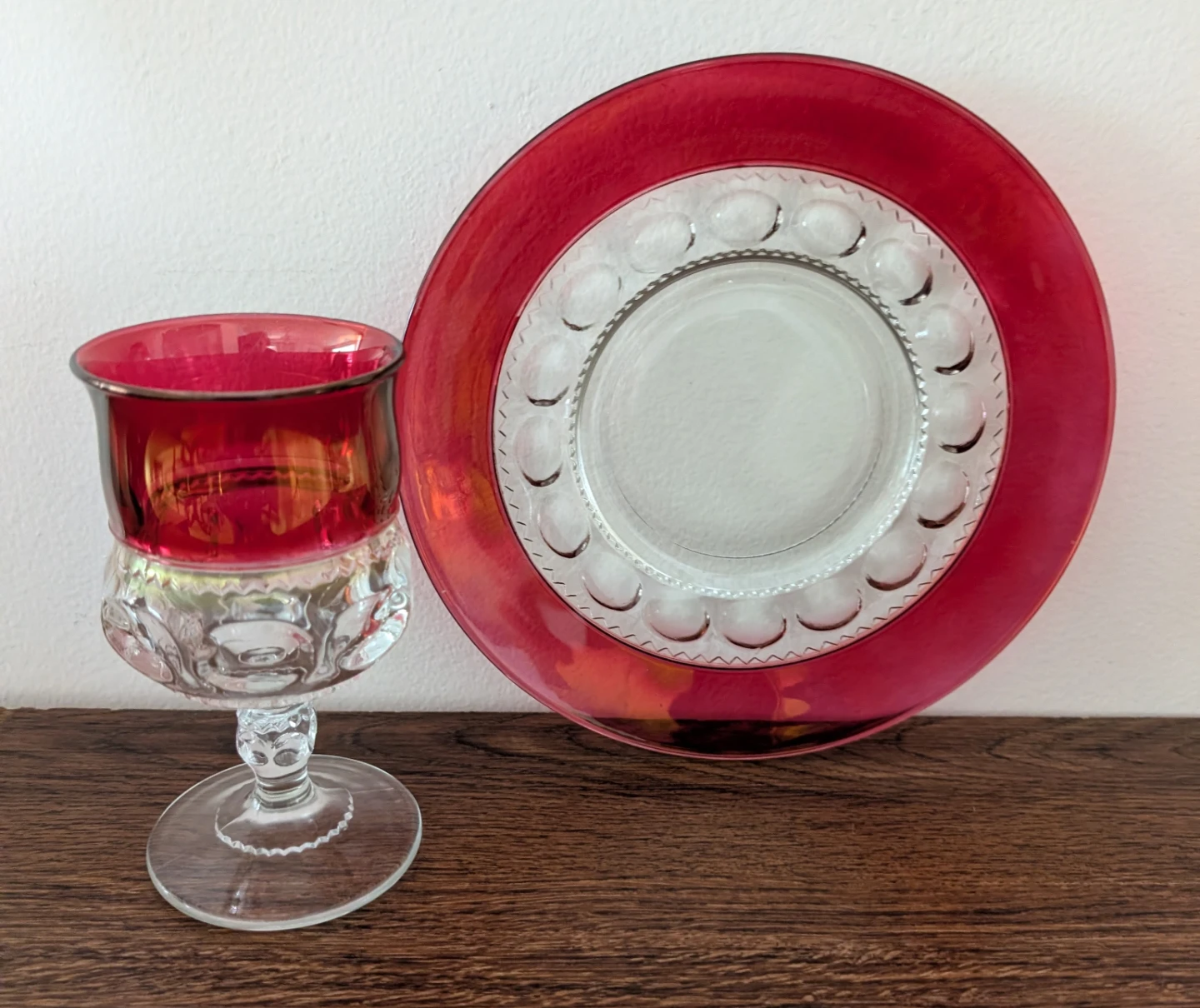 Tiffin Kings Crown Ruby gkassware - photo 2