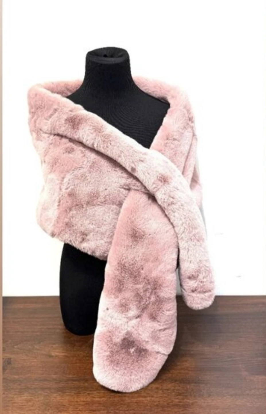 Faux Fur Soft Scarf - Shoulder and Back Cover