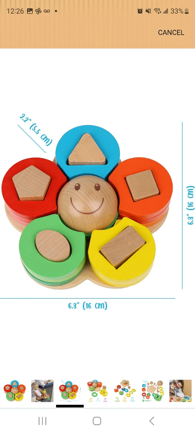 NEW -Boxiki Kids Wooden Stacking Toy - Sorting Puzzle - photo 3