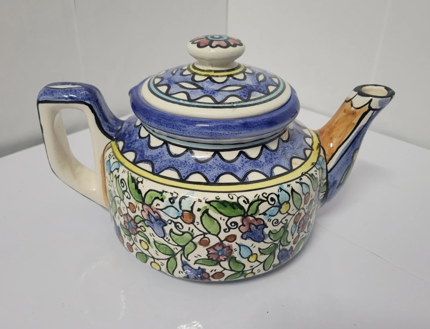 Hand-Painted Ceramic Teapot - photo 3
