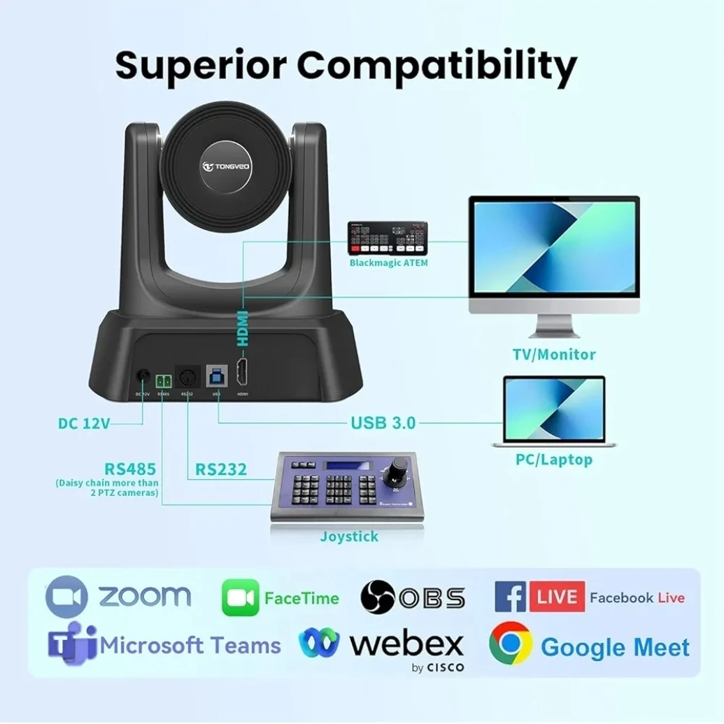 TONGWEi PTZ Video Conference Camera 10x Optical Zoom - photo 4