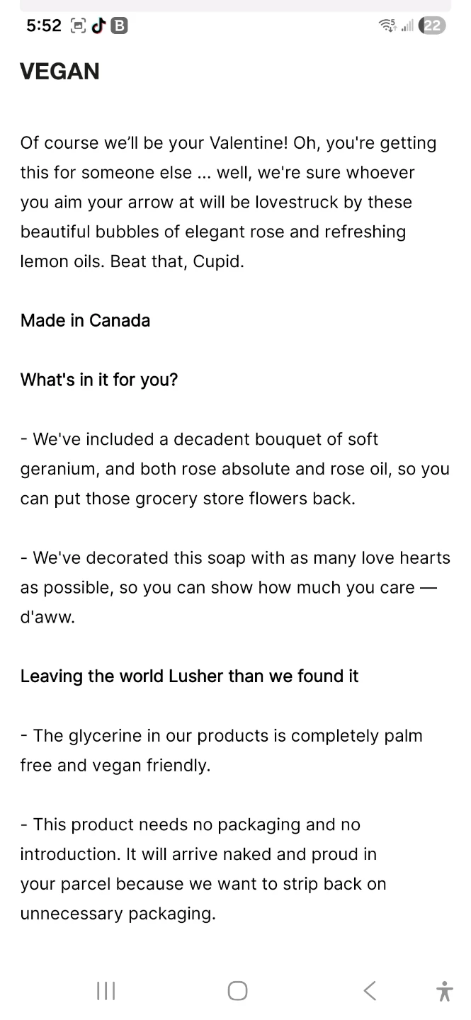 LUSH "Be My Valentine" Reusable Bubble Bar - photo 2