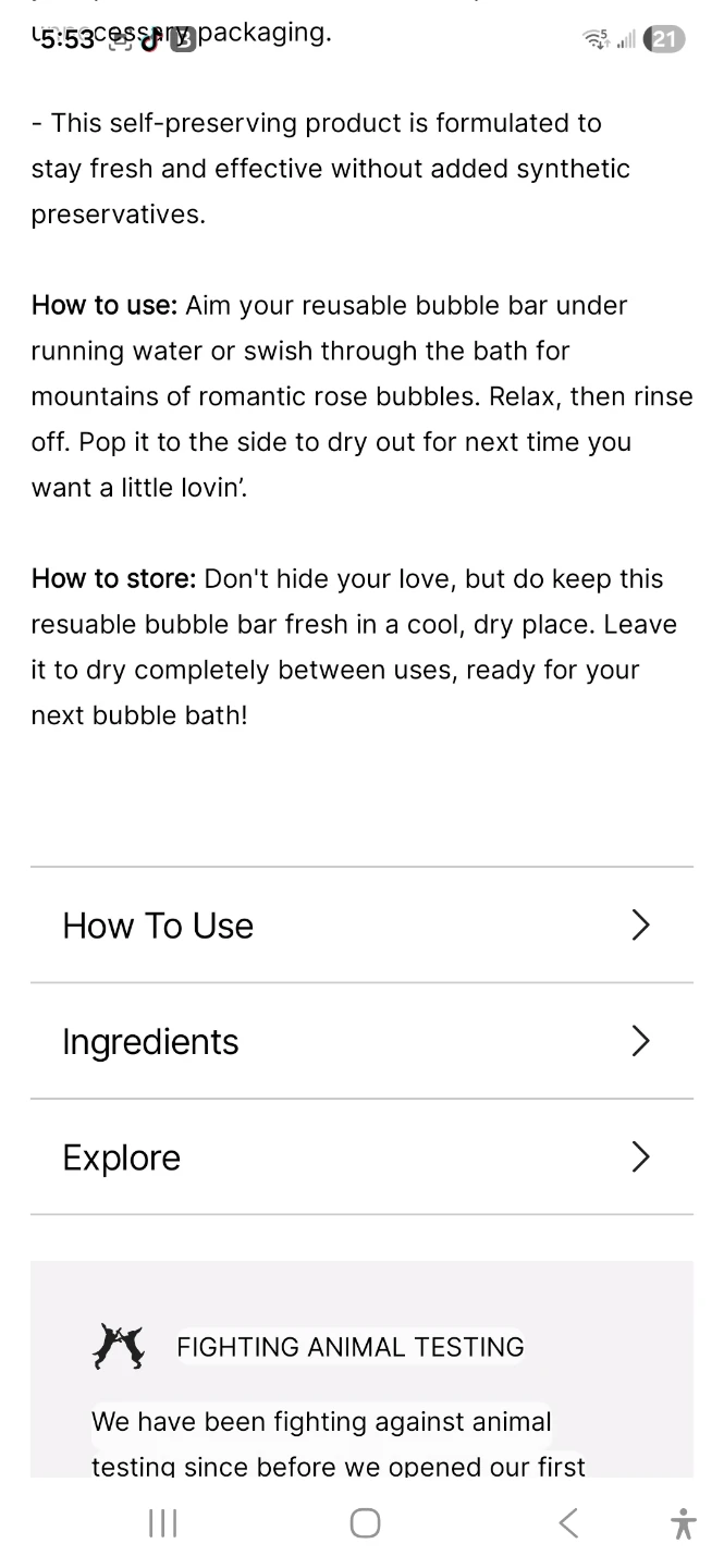 LUSH "Be My Valentine" Reusable Bubble Bar - photo 3