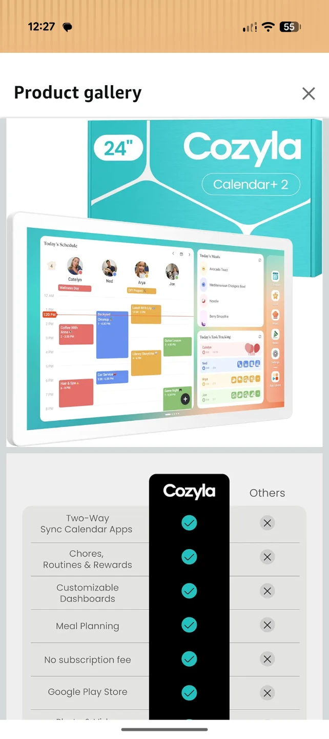 Cozyla Calendar + 2 Family Shared Calendar App