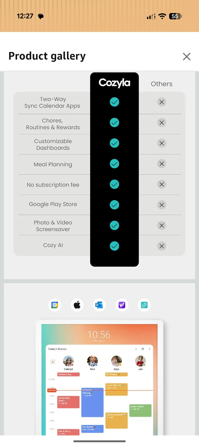 Cozyla Calendar + 2 Family Shared Calendar App - photo 2