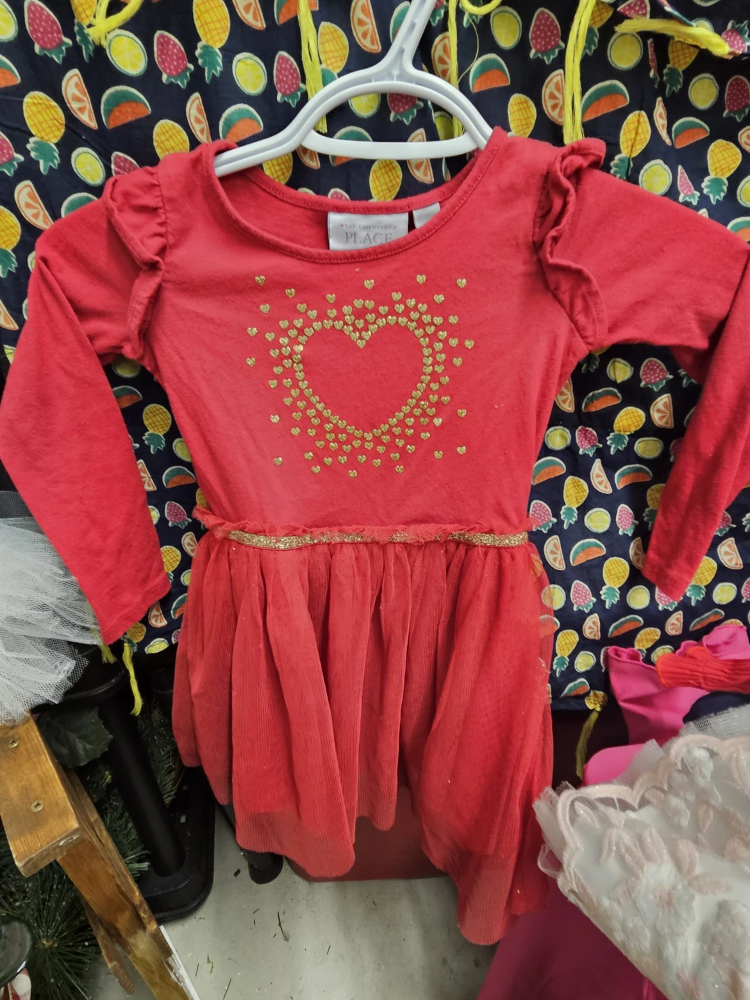 The Children's Place Red Heart Dress - Size 3T