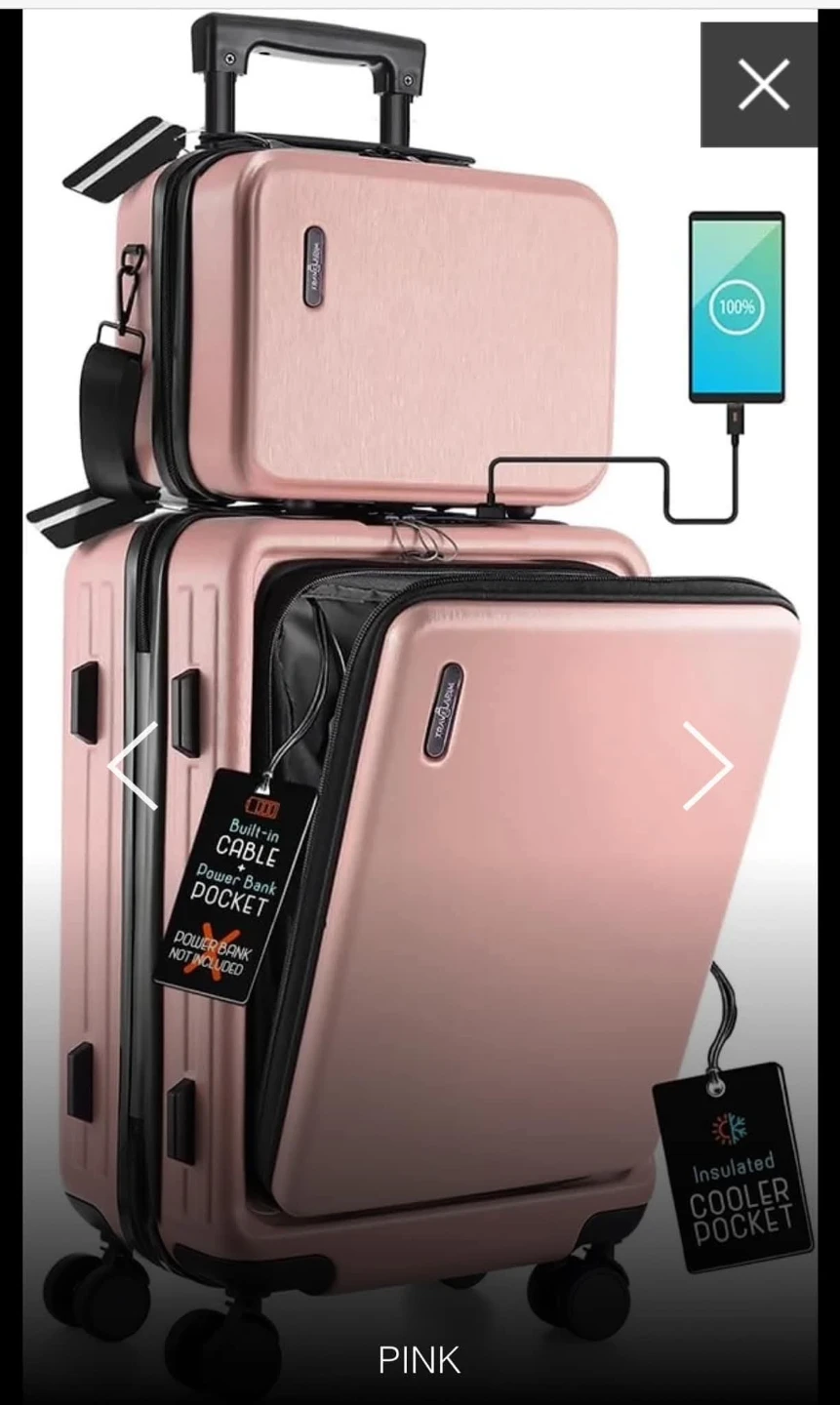 Travelpro Suitcase with Built-in Cable and Power Bank Pocket - photo 4