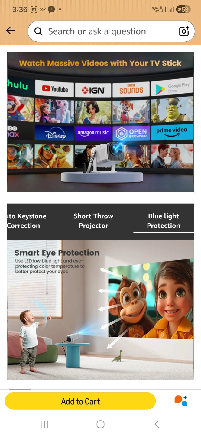 TOPTRO TR27 Mini Projector - photo 5