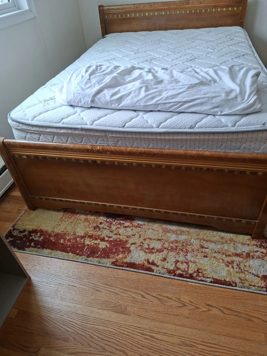 Maple Wood Bed Frame with Mattress🧡 - photo 3