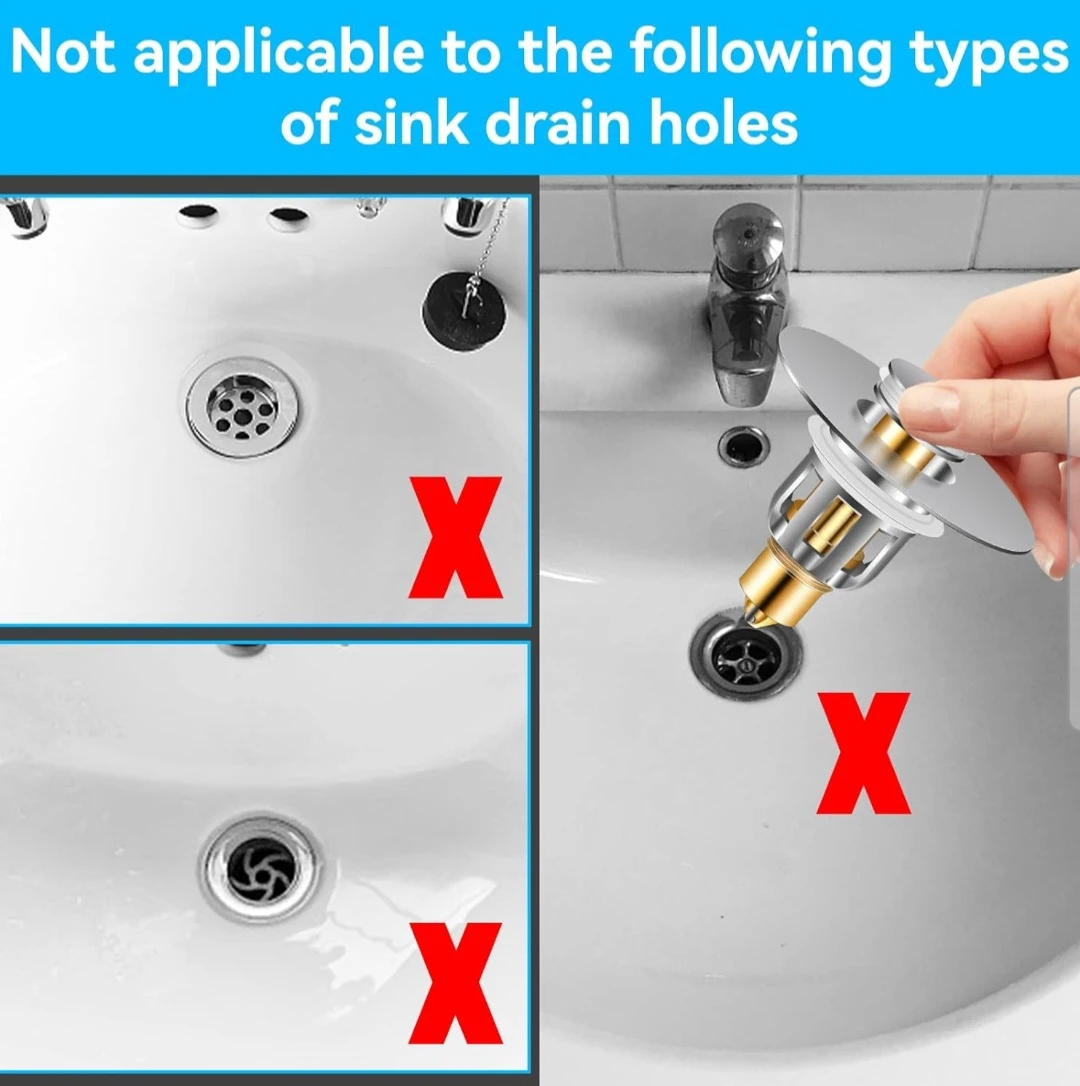Universal Sink Drain Stopper with Filter - photo 5