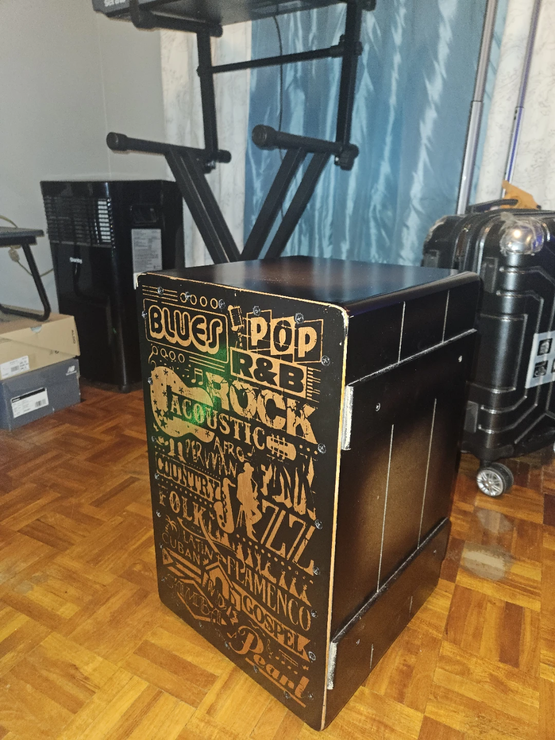 Cajon /drum DOUBLE SNARE- With protective carry bag. - photo 2