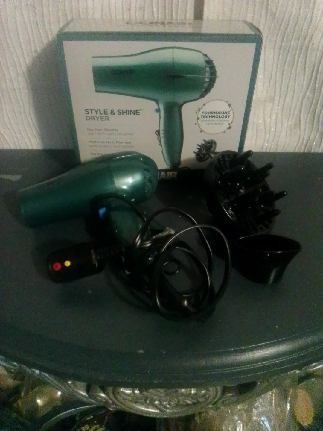 Conair Style & Shine Hair Dryer with Diffuser and Concentrator - photo 2
