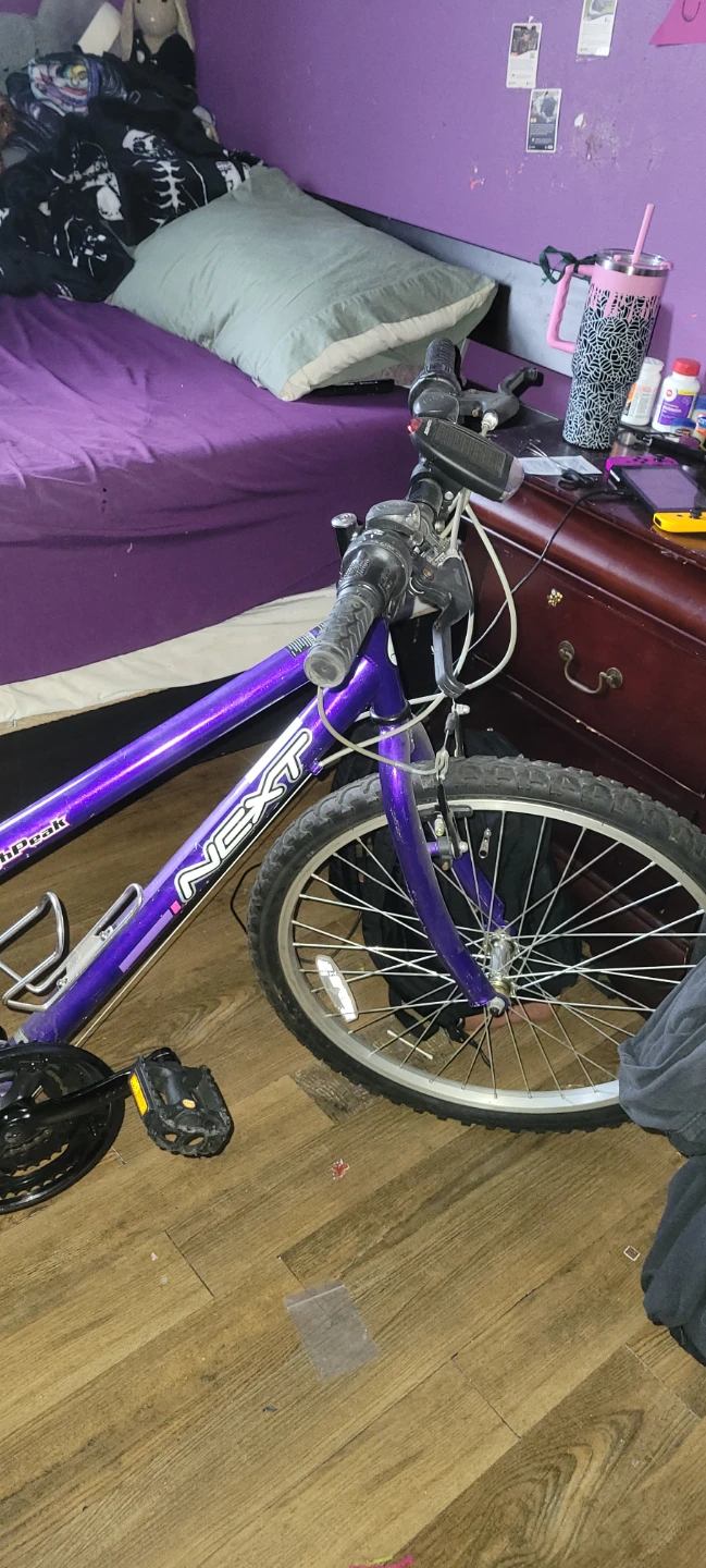 Purple highpeak next gear bike