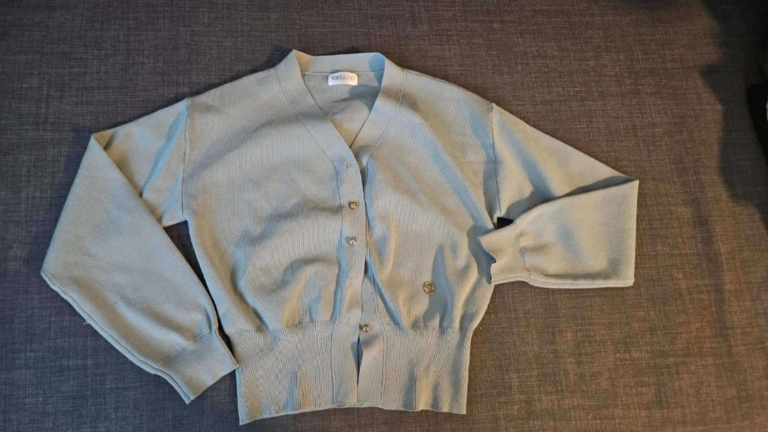 Belload V-Neck Cardigan - Blue - photo 5