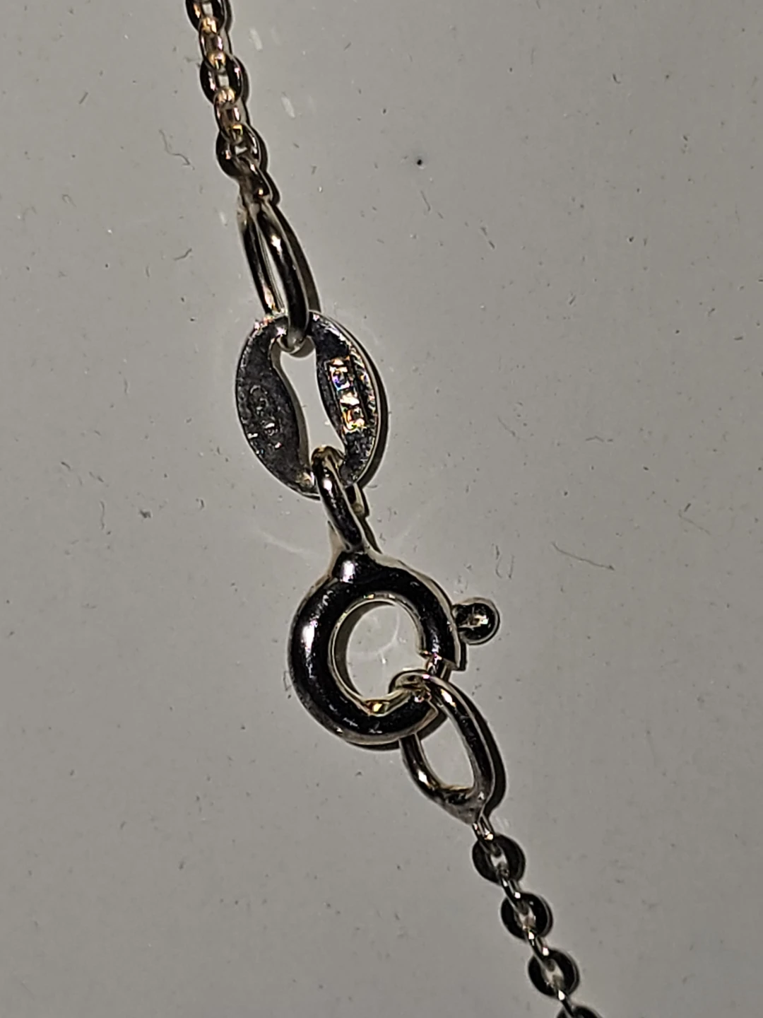 Sterling Silver Oval Blue CZ  Pendant Necklace - photo 5