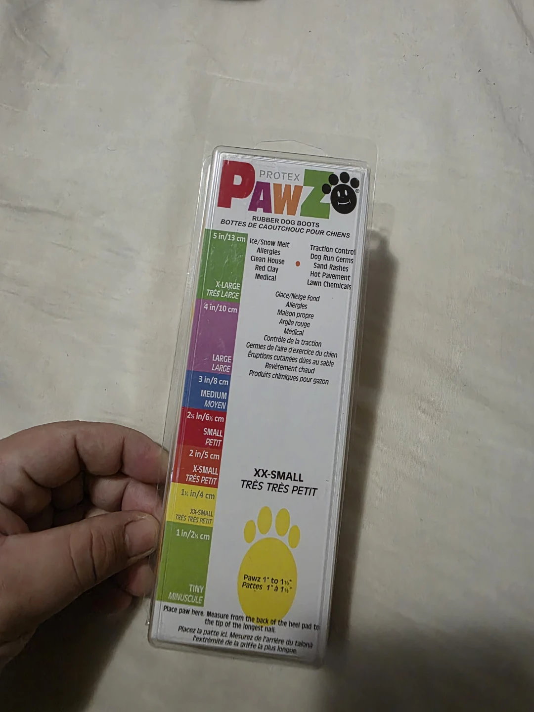 Protex Pawz Rubber Dog Boots XX-Small Yellow