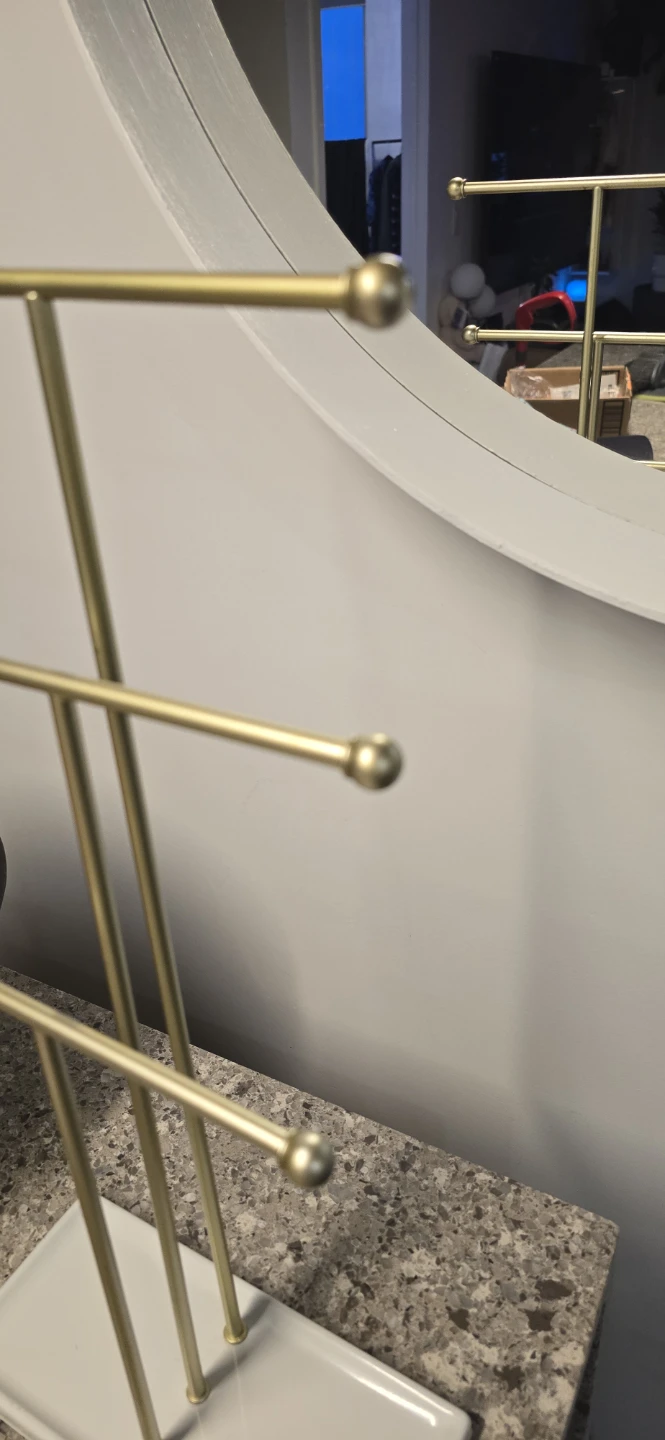 Umbra Trigem 3-Tier Jewellery Stand - White/Brass - photo 3