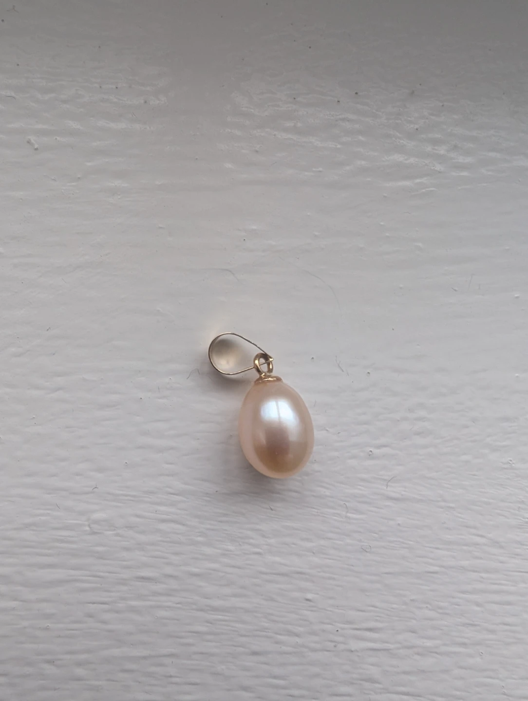 Brand New 14K Yellow Gold Pearl Pendant For Sale - photo 3