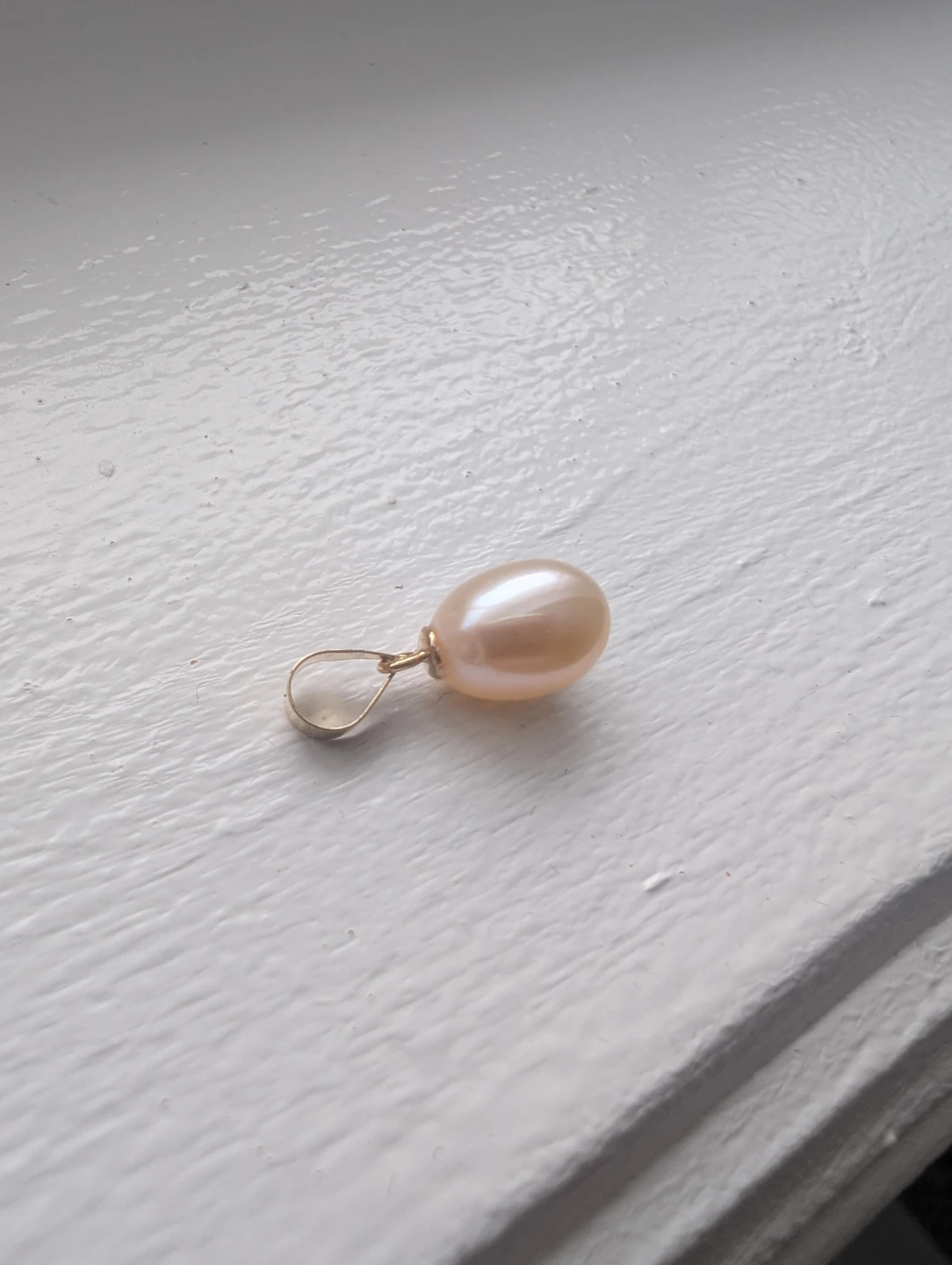 Brand New 14K Yellow Gold Pearl Pendant For Sale - photo 4