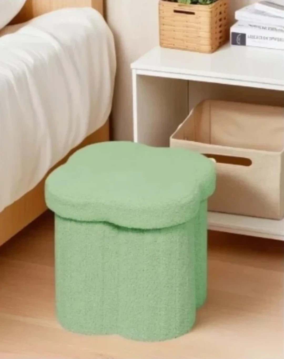 Green Cloud Ottoman Stool