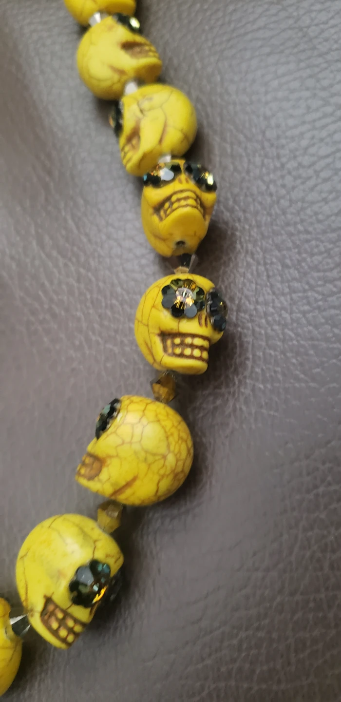 The She-Bee Sugar skull necklace - photo 3