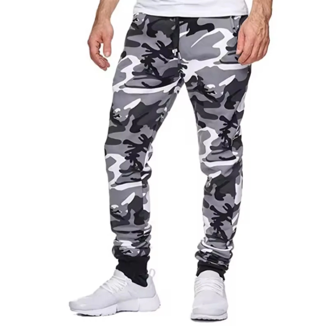 Grey Camouflage Cargo Pants Large size